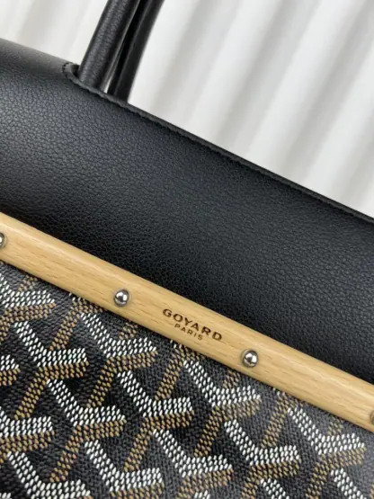 Replica Goyard Saïgon tote bag Black #3423 - Image 7