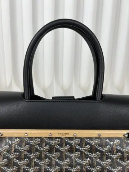 Replica Goyard Saïgon tote bag Black #3423 - Image 8