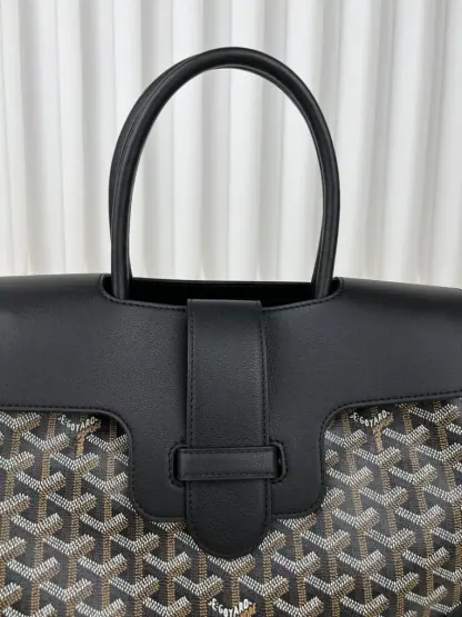 Replica Goyard Saïgon tote bag Black #3423 - Image 10