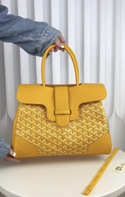 Replica Goyard Saïgon tote bag Yellow #3425