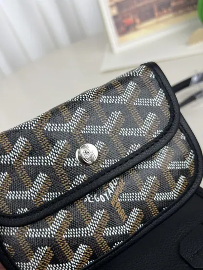 Replica Goyard Anjou Mini Bag Black Tote #3376 - Image 3
