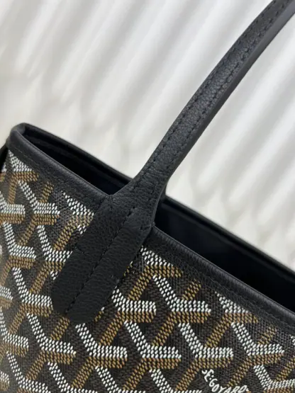 Replica Goyard Anjou Mini Bag Black Tote #3376 - Image 6