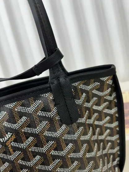 Replica Goyard Anjou Mini Bag Black Tote #3376 - Image 7