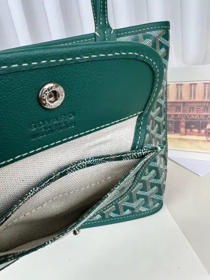 Replica Goyard Anjou Mini Bag Green Tote #3375 - Image 11