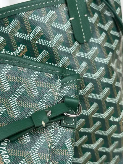Replica Goyard Anjou Mini Bag Green Tote #3375 - Image 9