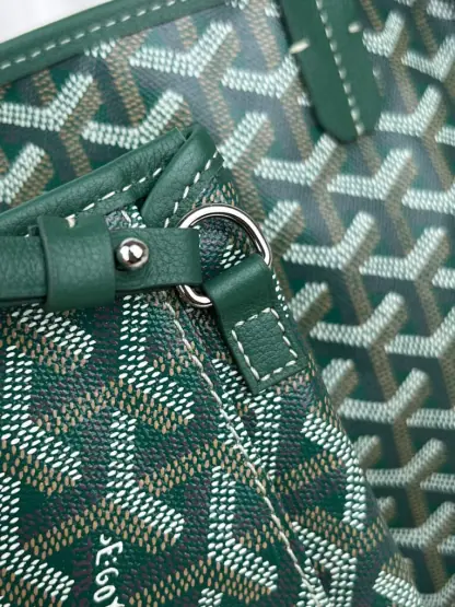 Replica Goyard Anjou Mini Bag Green Tote #3375 - Image 10