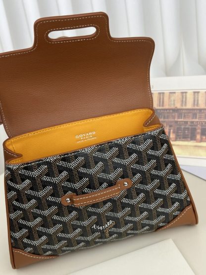 Replica Goyard Saïgon Souple Mini Bag Black & Tan #3426 - Image 14