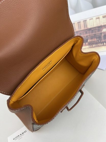 Replica Goyard Saïgon Souple Mini Bag Black & Tan #3426 - Image 15