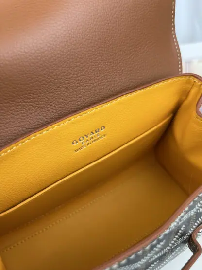 Replica Goyard Saïgon Souple Mini Bag Black & Tan #3426 - Image 16