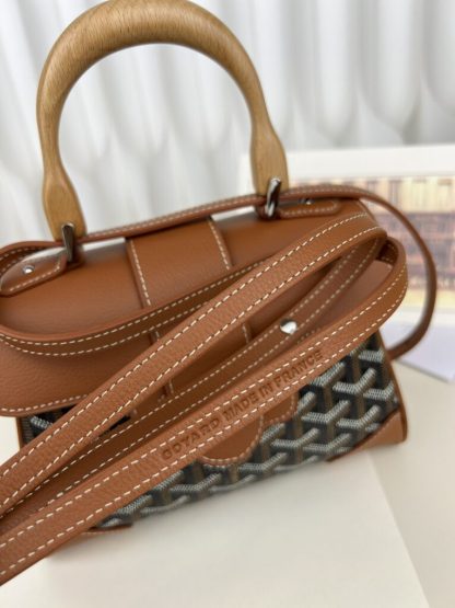 Replica Goyard Saïgon Souple Mini Bag Black & Tan #3426 - Image 2
