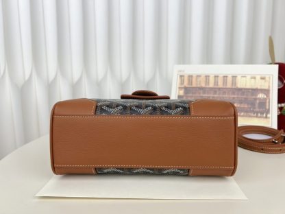 Replica Goyard Saïgon Souple Mini Bag Black & Tan #3426 - Image 17