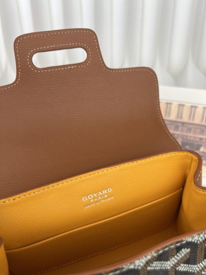 Replica Goyard Saïgon Souple Mini Bag Black & Tan #3426 - Image 3