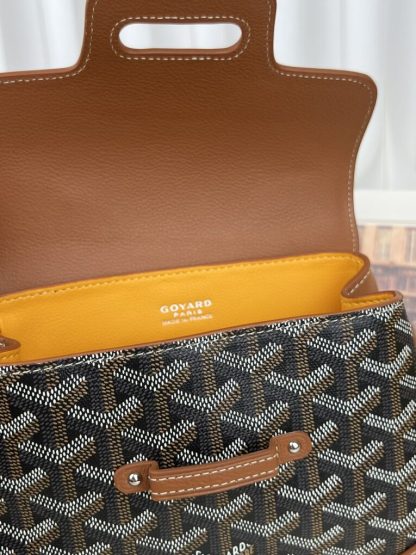 Replica Goyard Saïgon Souple Mini Bag Black & Tan #3426 - Image 5