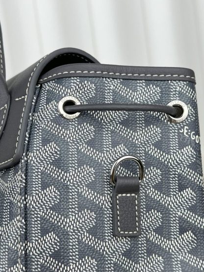 Replica Goyard Alpin Mini Backpack Strap Bag Grey #3413 - Image 8