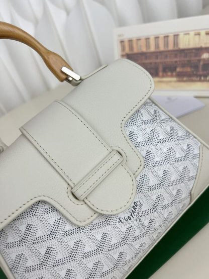 Replica Goyard Saïgon Souple Mini Bag White #3428 - Image 16