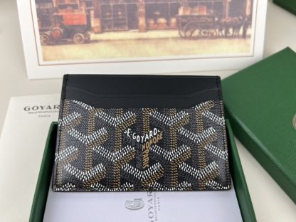 Replica Goyard Saint-Sulpice Card Wallet Card holder Black #3429 - Image 8