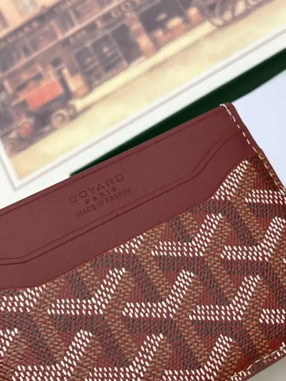 Replica Goyard Saint-Sulpice Card Wallet Card holder Burgundy #3434 - Image 8