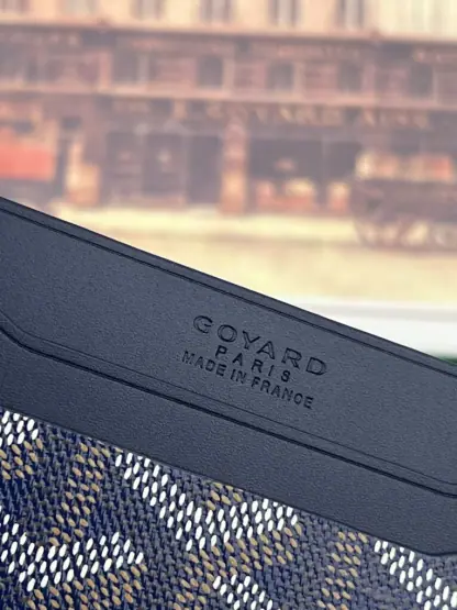 Replica Goyard Saint-Sulpice Card Wallet Card holder Navy Blue #3432 - Image 3