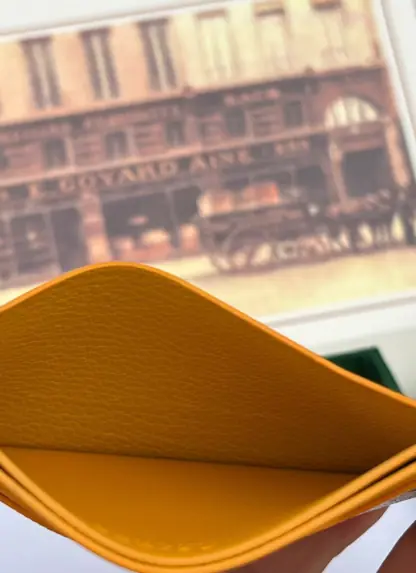 Replica Goyard Saint-Sulpice Card Wallet Card holder Yellow #3435 - Image 5