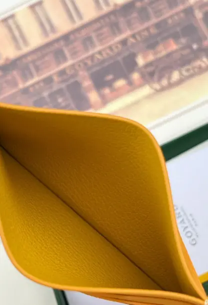 Replica Goyard Saint-Sulpice Card Wallet Card holder Yellow #3435 - Image 4