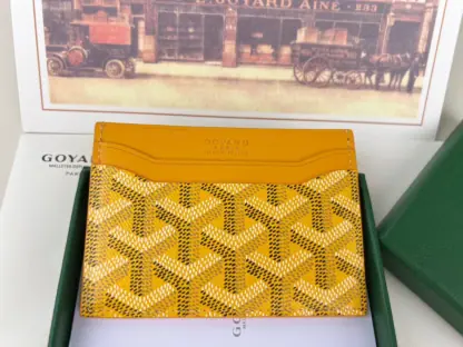 Replica Goyard Saint-Sulpice Card Wallet Card holder Yellow #3435 - Image 2