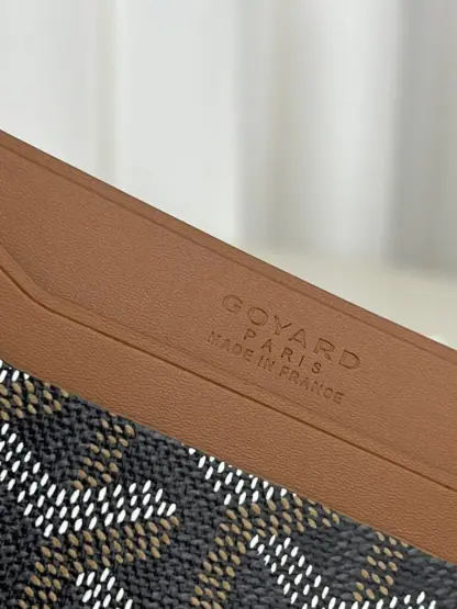 Replica Goyard Saint-Sulpice Card Wallet Card holder Black & Tan #3432 - Image 8