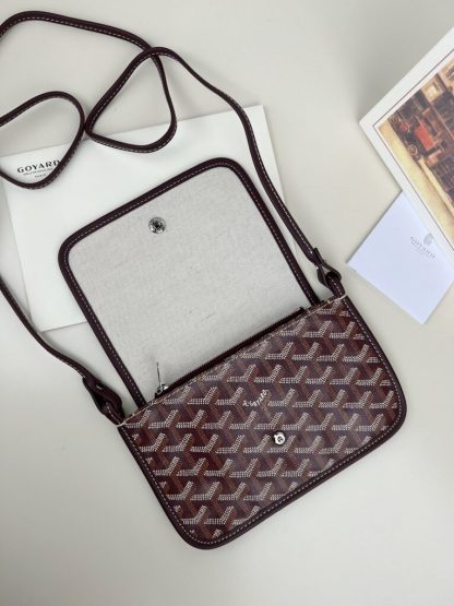 Replica Goyard Plumet Pocket Wallet Strap Bag Burgundy #3405 - Image 15