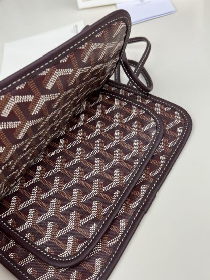 Replica Goyard Plumet Pocket Wallet Strap Bag Burgundy #3405 - Image 13