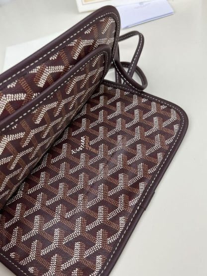 Replica Goyard Plumet Pocket Wallet Strap Bag Burgundy #3405 - Image 4