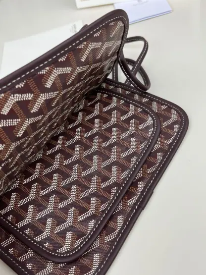 Replica Goyard Plumet Pocket Wallet Strap Bag Burgundy #3405 - Image 6