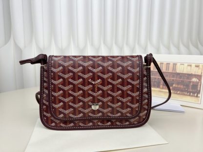 Replica Goyard Plumet Pocket Wallet Strap Bag Burgundy #3405 - Image 8