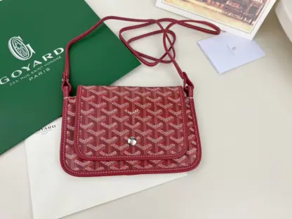 Replica Goyard Plumet Pocket Wallet Strap Bags Red #3387 - Image 11