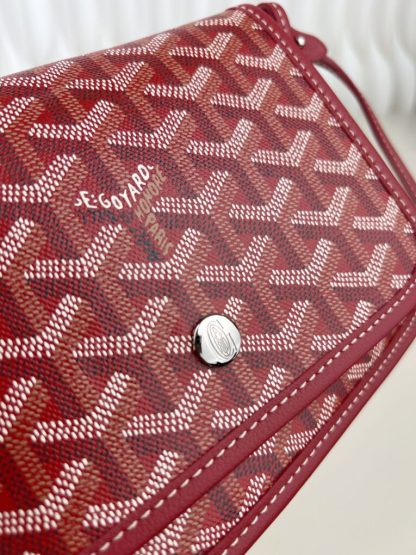 Replica Goyard Plumet Pocket Wallet Strap Bags Red #3387 - Image 15