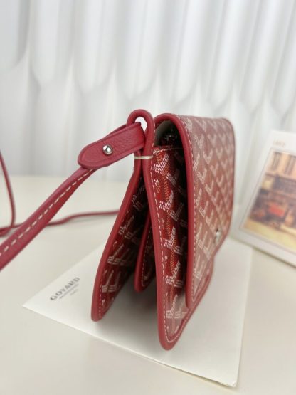 Replica Goyard Plumet Pocket Wallet Strap Bags Red #3387 - Image 17