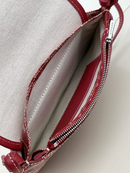 Replica Goyard Plumet Pocket Wallet Strap Bags Red #3387 - Image 18
