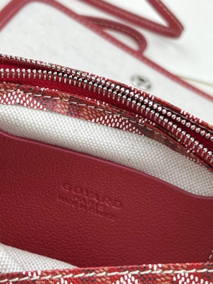 Replica Goyard Plumet Pocket Wallet Strap Bags Red #3387 - Image 2