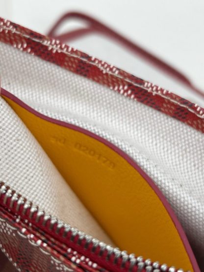 Replica Goyard Plumet Pocket Wallet Strap Bags Red #3387 - Image 3