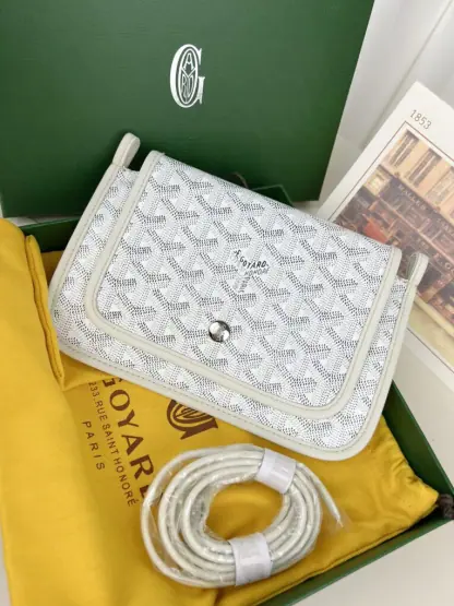 Replica Goyard Plumet Pocket Wallet Strap Bag White #3407 - Image 13