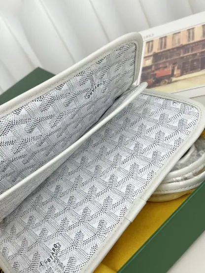 Replica Goyard Plumet Pocket Wallet Strap Bag White #3407 - Image 15