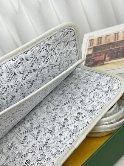 Replica Goyard Plumet Pocket Wallet Strap Bag White #3407 - Image 16