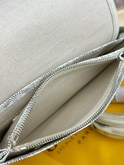 Replica Goyard Plumet Pocket Wallet Strap Bag White #3407 - Image 11