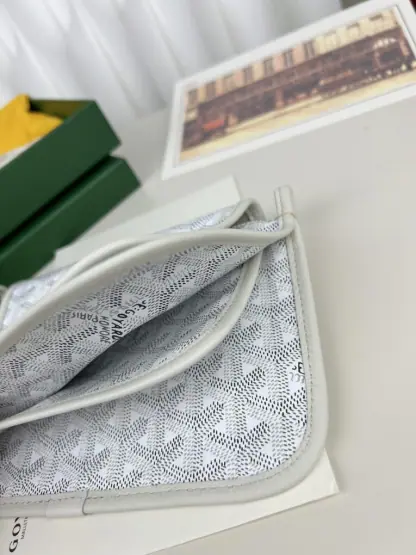 Replica Goyard Plumet Pocket Wallet Strap Bag White #3407 - Image 7