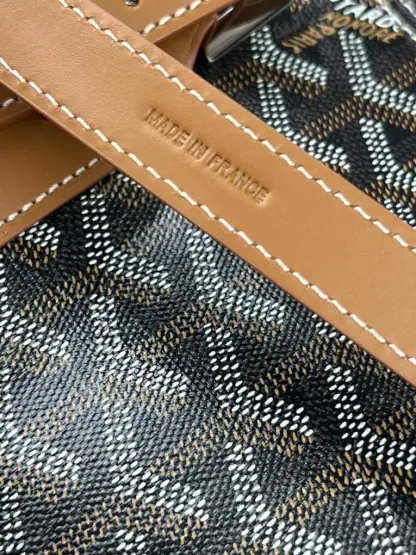 Replica Goyard Boston 45 bag Travel Bags Black & Tan #3363 - Image 9