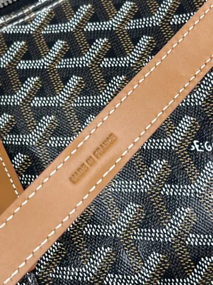 Replica Goyard Boston 45 bag Travel Bags Black & Tan #3363 - Image 10