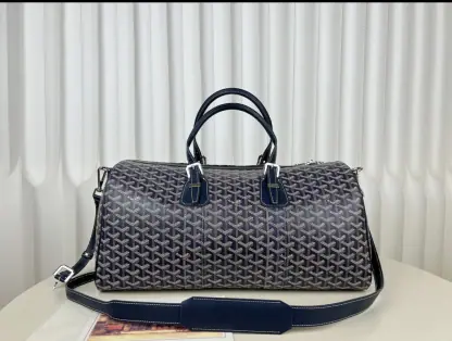 Replica Goyard Boston 45 bag Travel Bags Navy Blue #3364 - Image 17