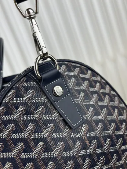 Replica Goyard Boston 45 bag Travel Bags Navy Blue #3364 - Image 4
