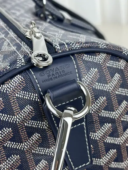 Replica Goyard Boston 45 bag Travel Bags Navy Blue #3364 - Image 3