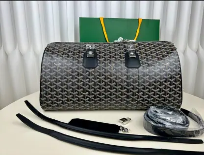 Replica Goyard Boston 45 bag Travel Bags Black #3365 - Image 10