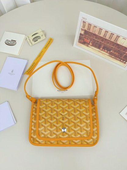Replica Goyard Plumet Pocket Wallet Strap Bags Yellow #3390 - Image 16