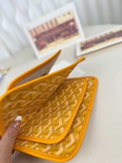 Replica Goyard Plumet Pocket Wallet Strap Bags Yellow #3390 - Image 17